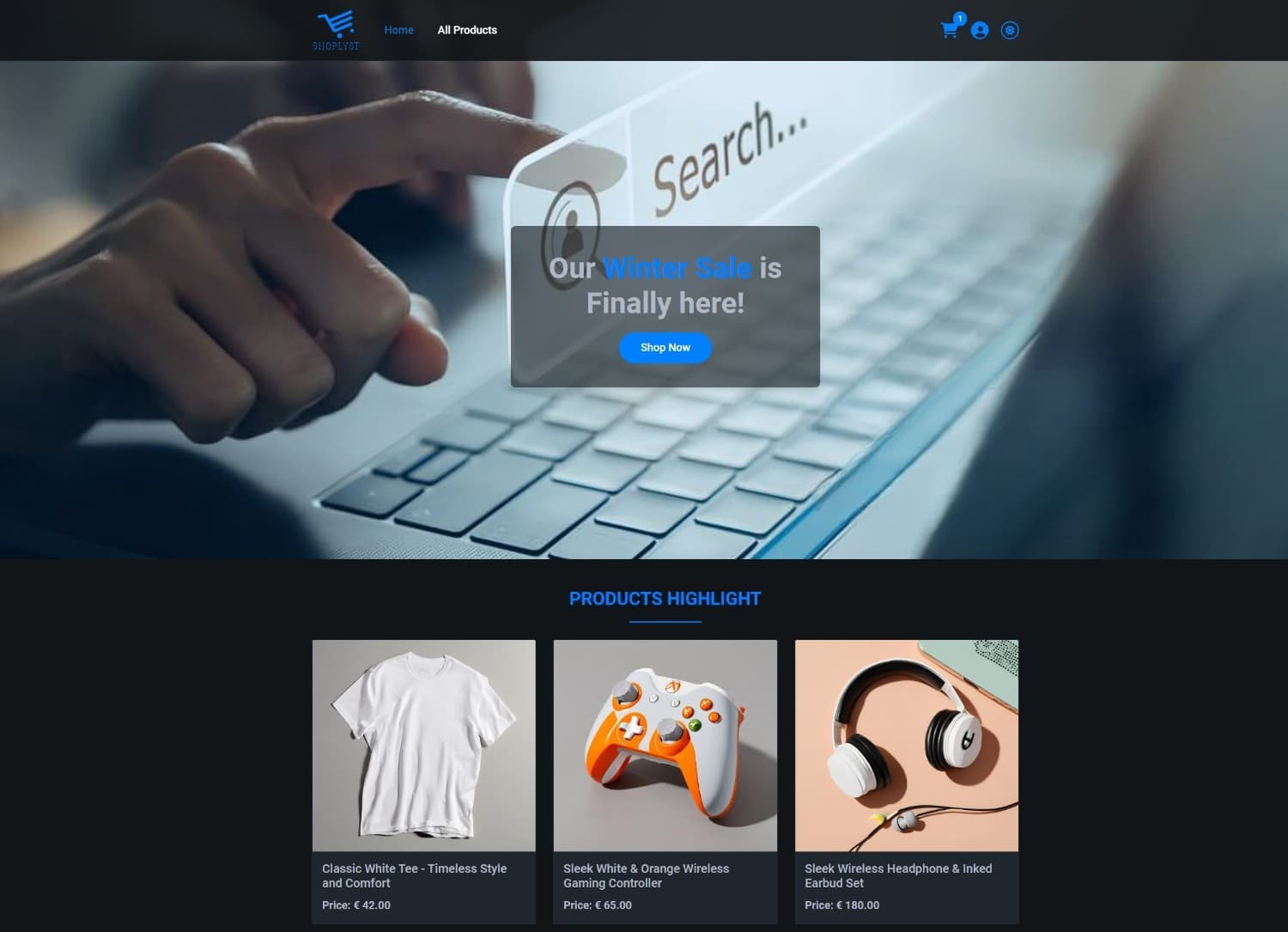 Photo of online shopping store Shoplyst