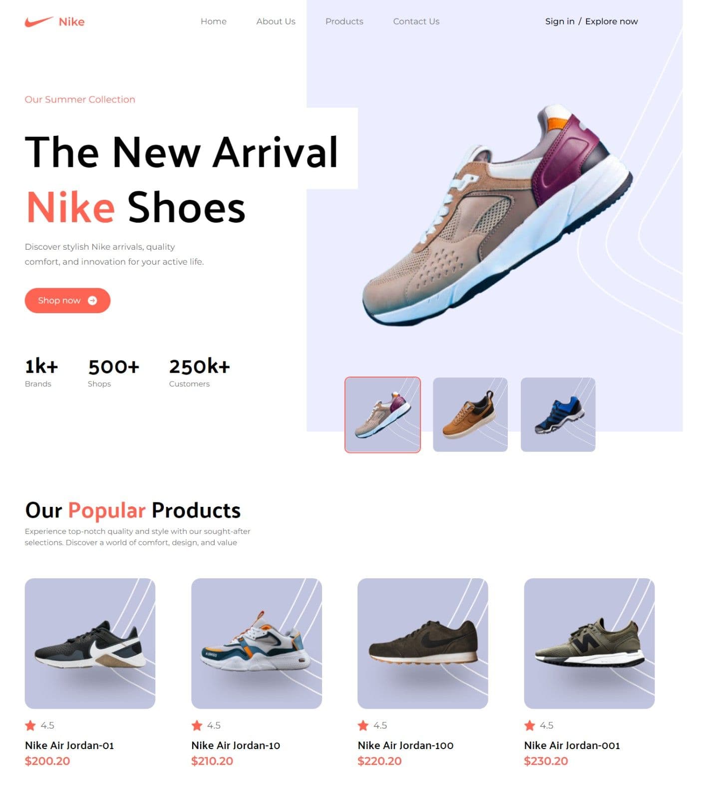 Photo of Nike dummy page